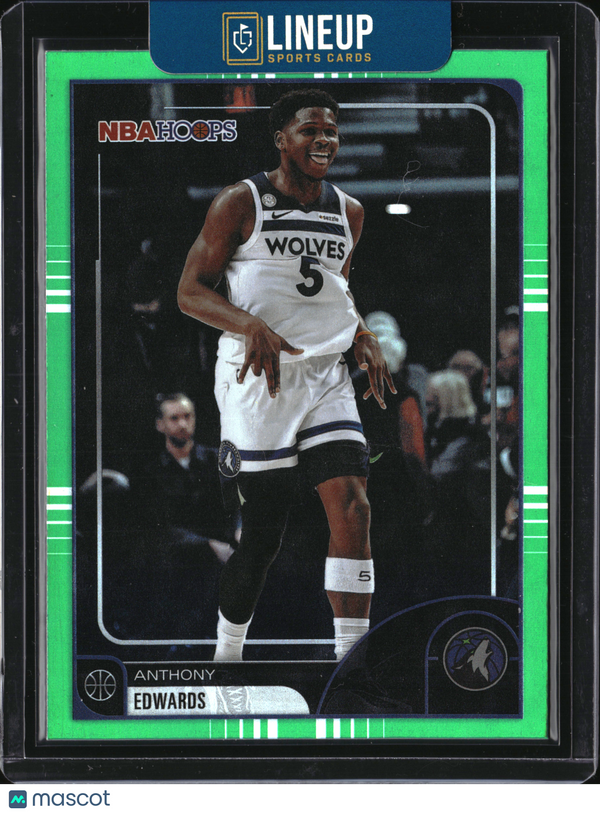 2026 Topps NBA Hoops Anthony Edwards #195 Green