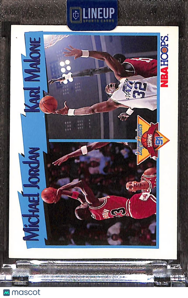 1991 NBA Hoops Karl Malone Michael Jordan #306