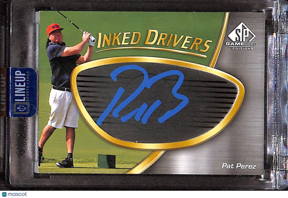 2021 Upper Deck SP Game Used Golf Inked Drivers Pat Perez #ID-PP
