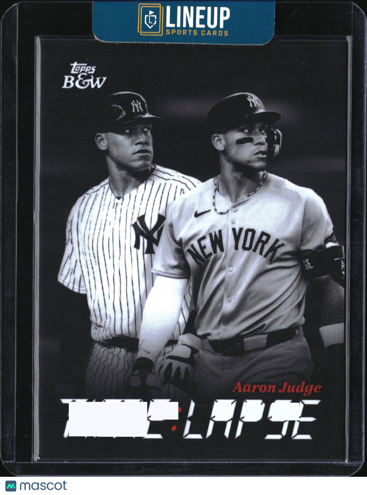 2025 Topps Black & White Time Lapse Aaron Judge #TL3
