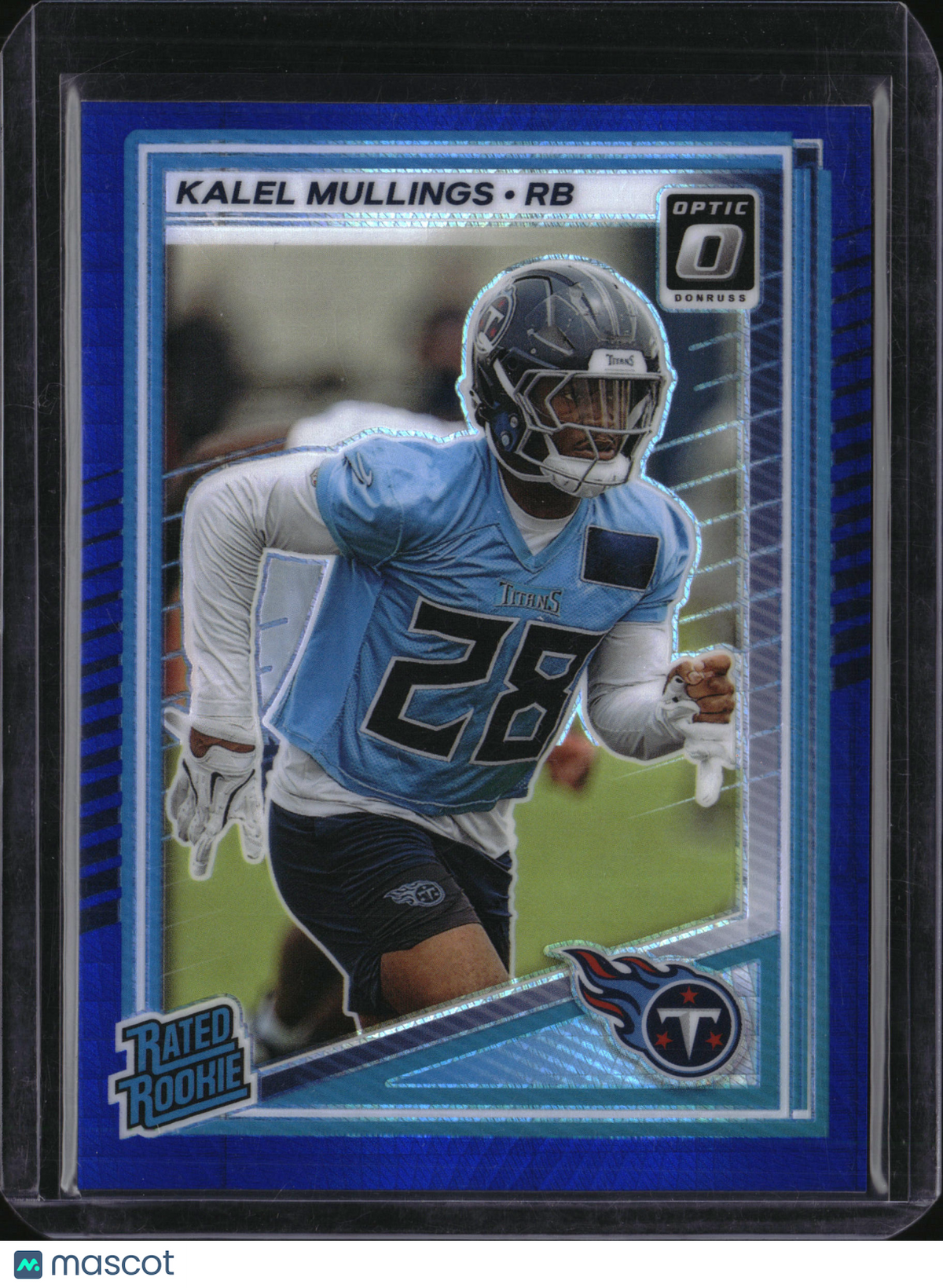 2025 Panini Donruss Optic Kalel Mullings #262 Blue Velocity