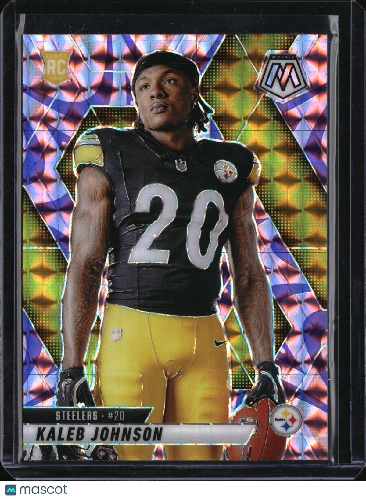 2025 Panini Prizm Mosaic Kaleb Johnson #289 RC