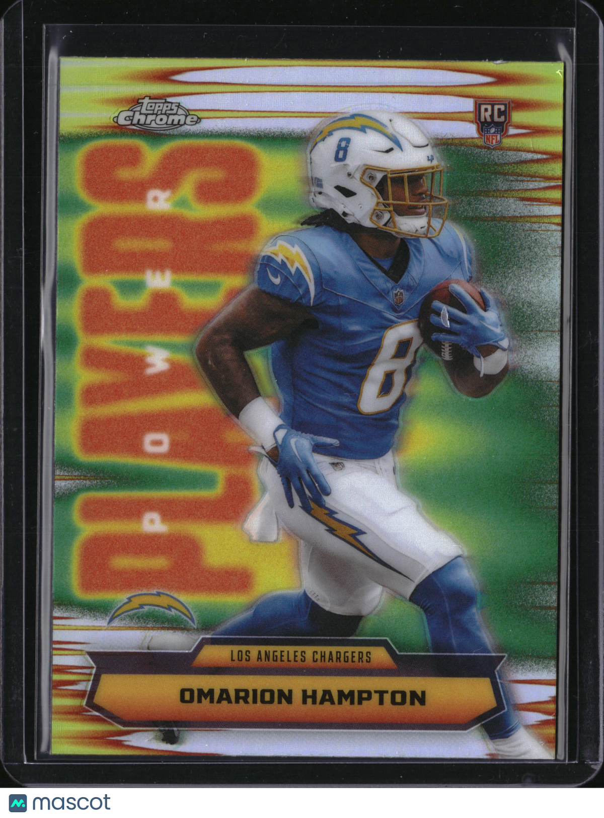 2025 Topps Chrome Power Players Omarion Hampton #PP-17 Refractor RC