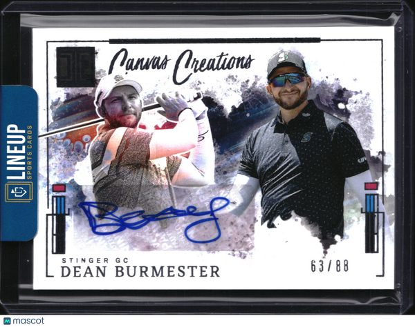 2025 Panini Impeccable LIV Golf Canvas Creations Dean Burmester #CC-DB /88