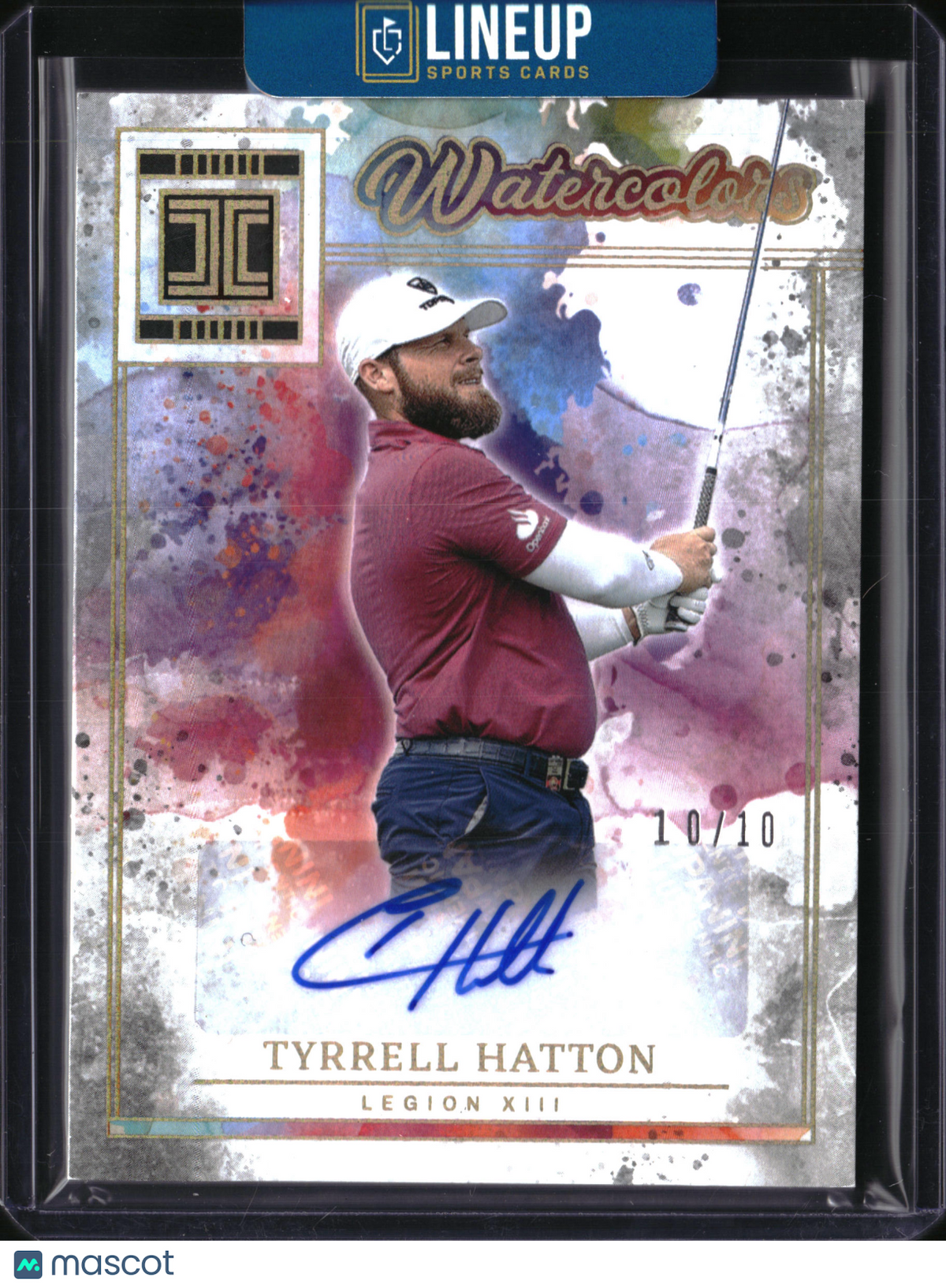 2025 Panini Impeccable LIV Golf Watercolors Tyrrell Hatton #WCS-TH /10