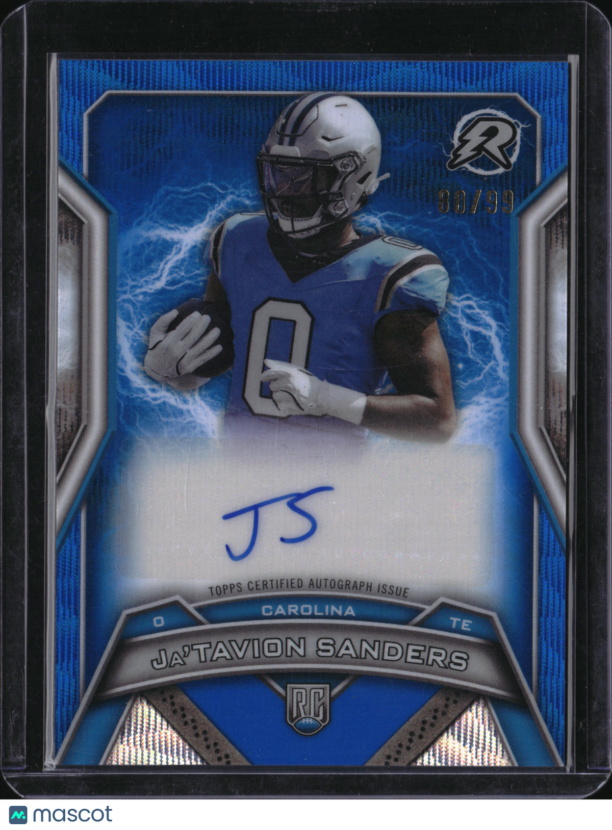 2025 Topps Resurgence Ja'Tavion Sanders #RRS-JS Blue /99 RC