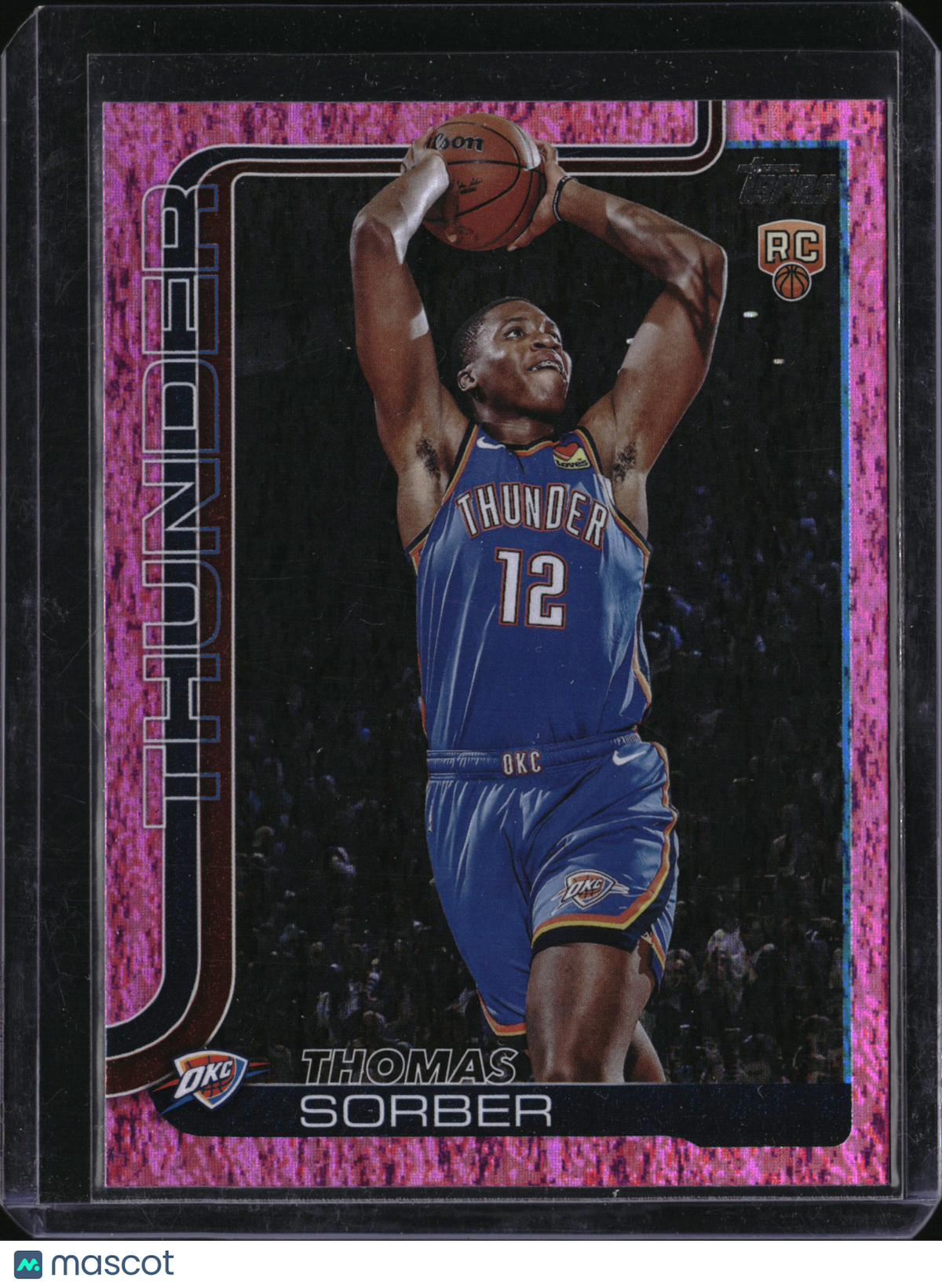 2025 Topps Flagship Thomas Sorber #215 Pink Crackle RC