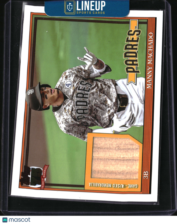 2026 Topps Baseball Relic Card Manny Machado #91R-MM Game-Used Memorabilia