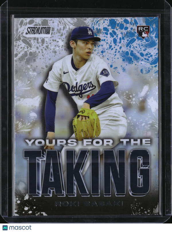 2025 Topps Stadium Club Yours for the Taking Roki Sasaki #YK-10 RC