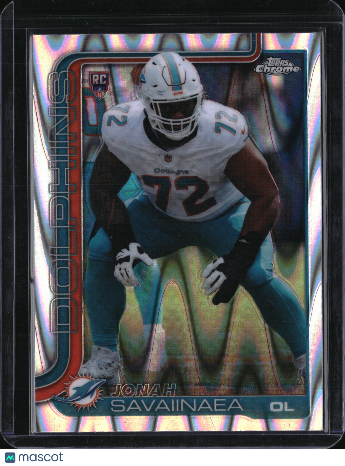 2025 Topps Chrome Jonah Savaiinaea #380 RayWave RC