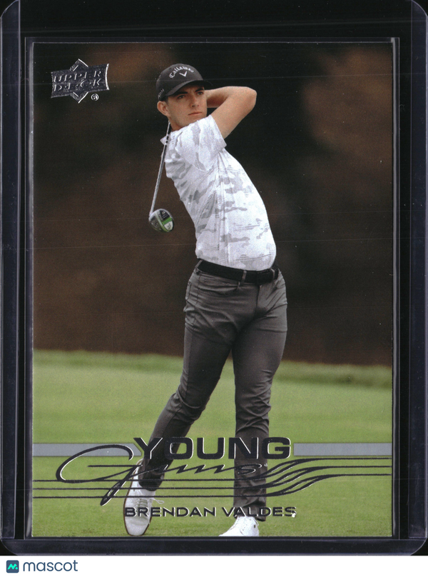 2026 Upper Deck Golf Young Guns Brendan Valdes #124 Young Guns