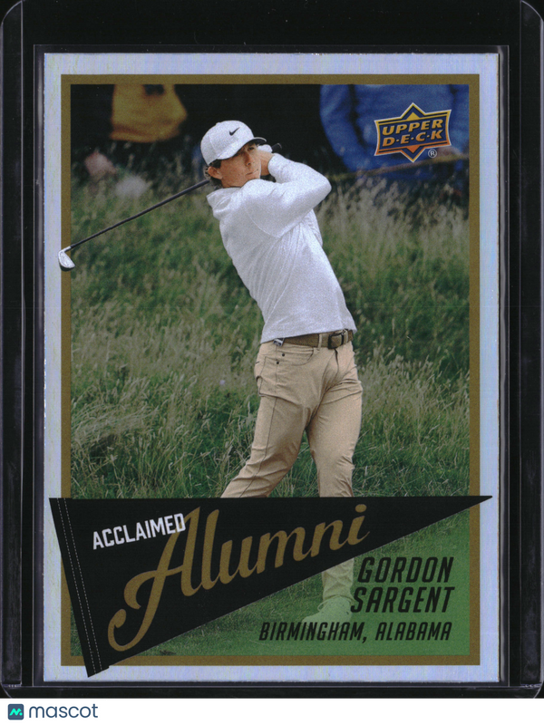 2026 Upper Deck Golf Acclaimed Alumni Gordon Sargent #AL-15