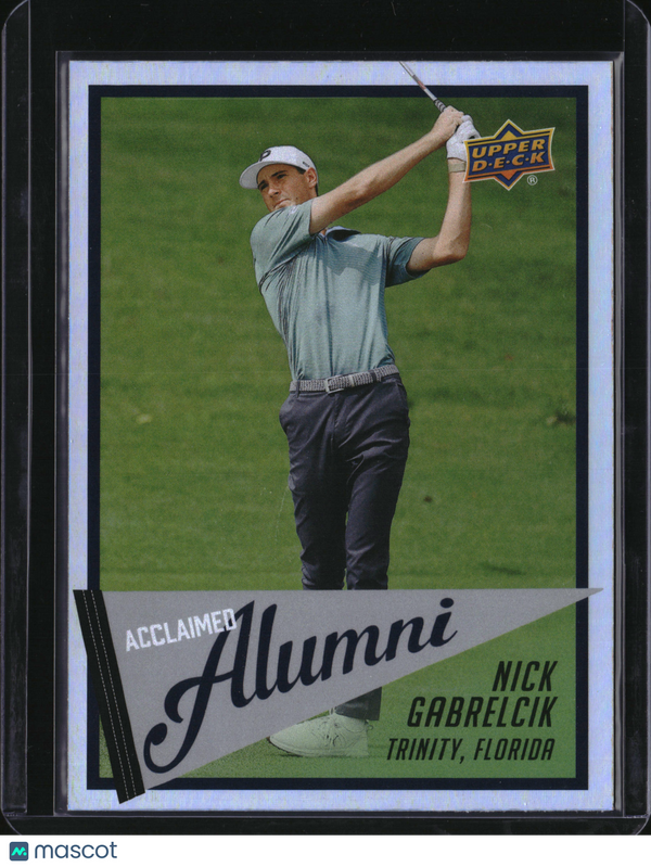 2026 Upper Deck Golf Acclaimed Alumni Nick Gabrelcik #AL-11