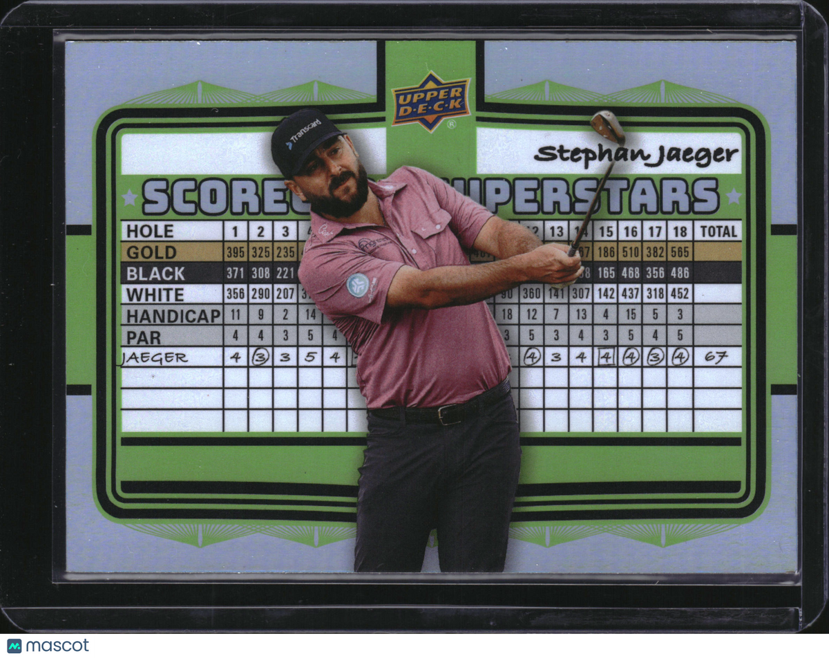 2026 Upper Deck Golf Scorecard Superstars Stephan Jaeger #SS-6