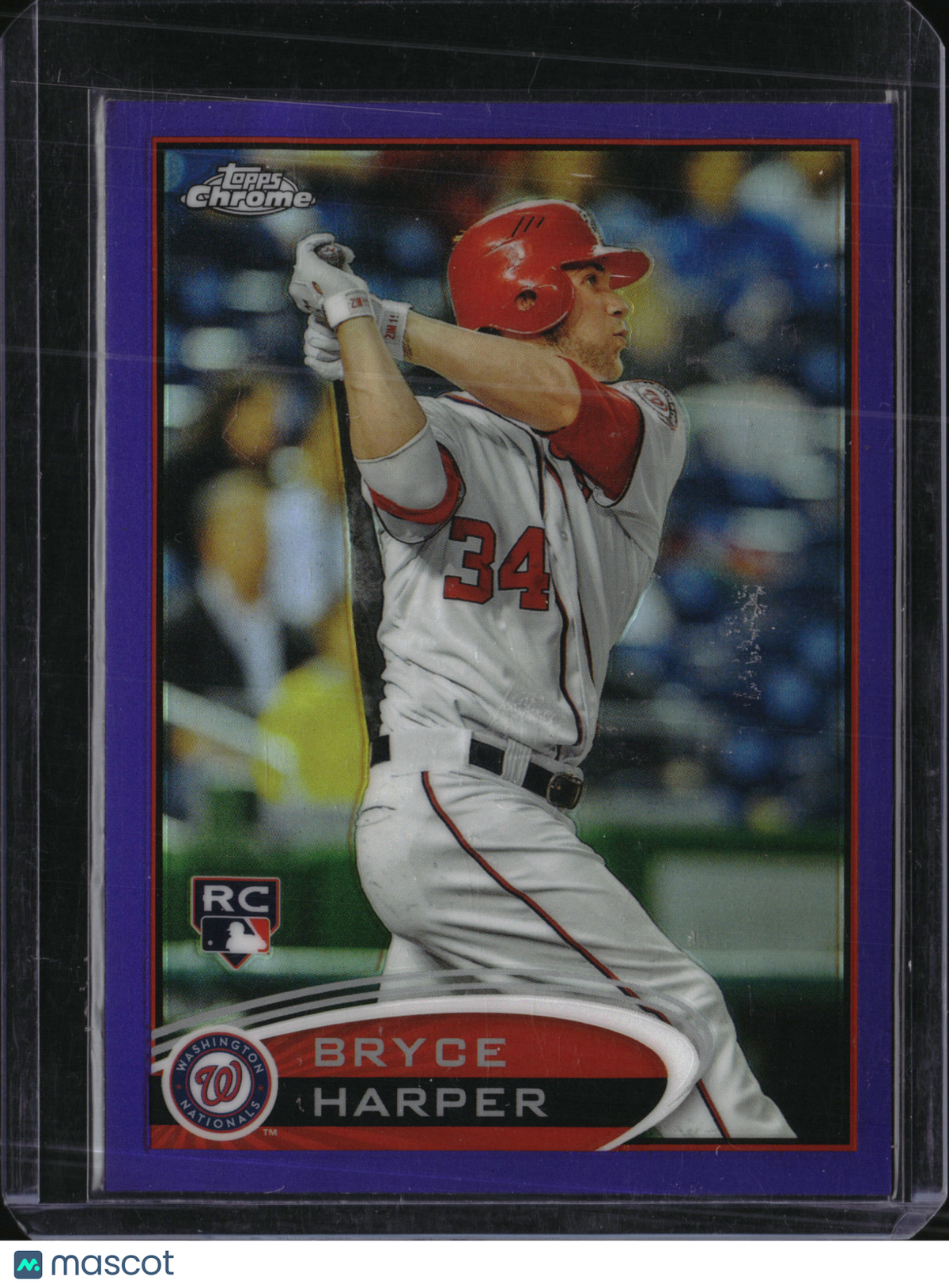 2012 Topps Chrome Bryce Harper #196 Purple Refractor RC