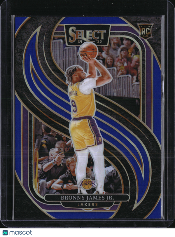 2025 Panini Select Prizm Bronny James Jr. #179 Premier Level RC