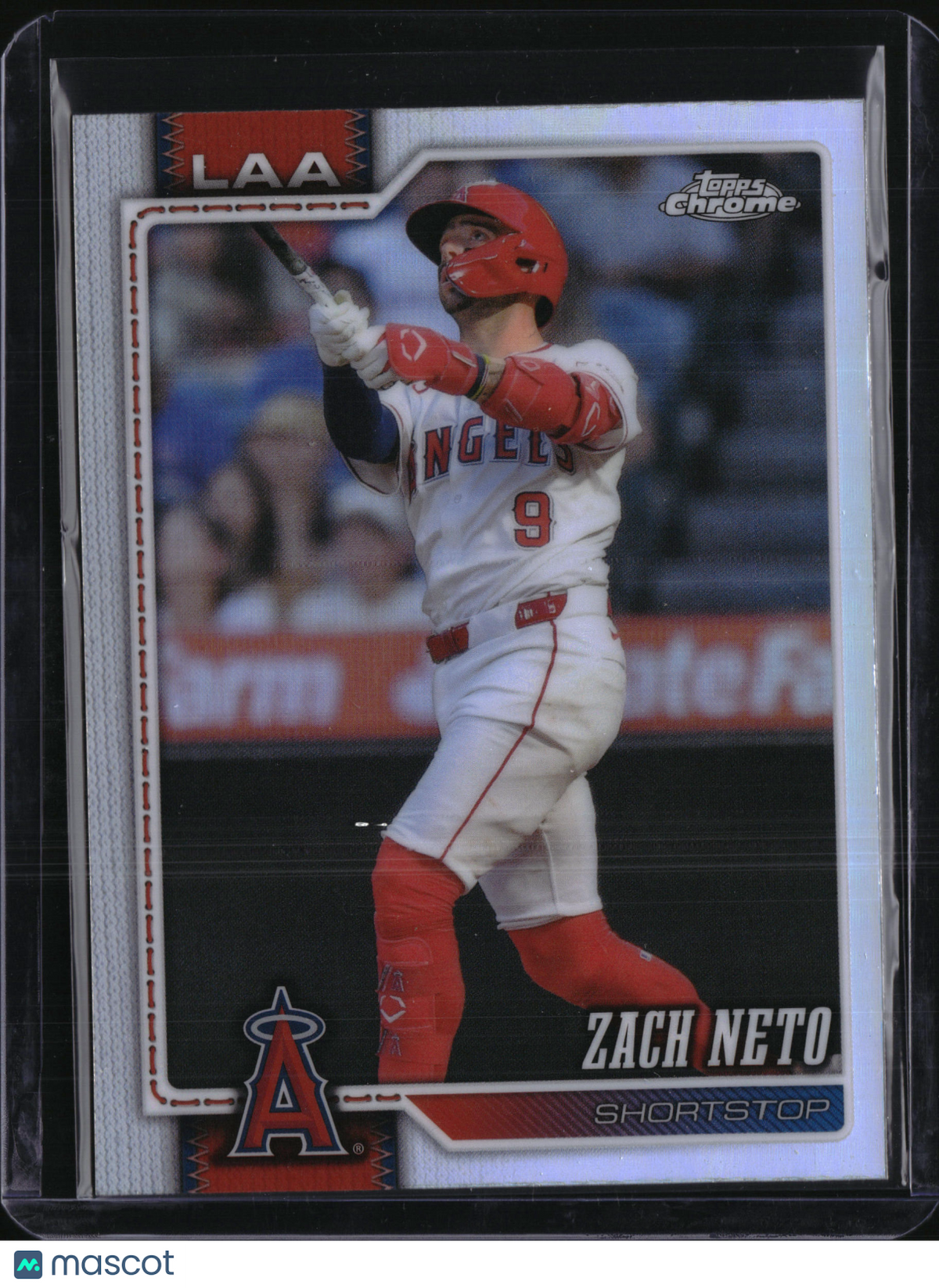 2026 Topps Chrome Zach Neto #77 Refractor Angels