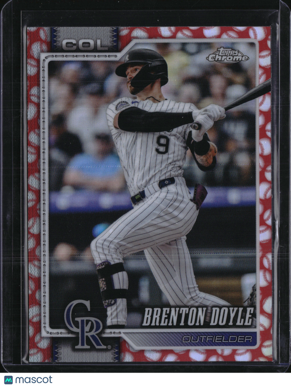 2026 Topps Chrome Brenton Doyle Baseball Seams Refractor #125 Colorado Rockies