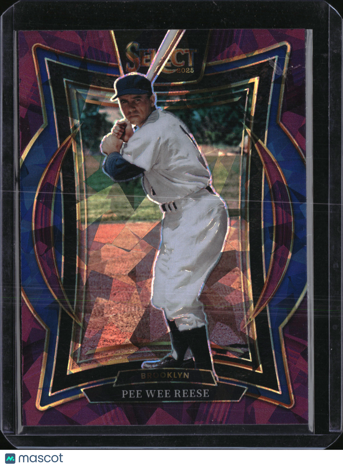 2025 Panini Select Prizm Concourse Pee Wee Reese #24 Purple /175