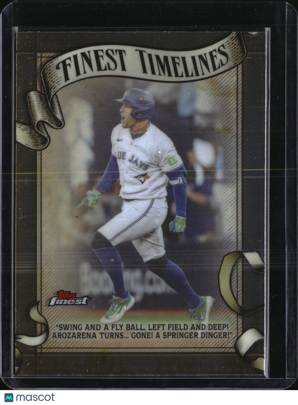 2025 Topps Finest Finest Timelines George Springer #FT-27