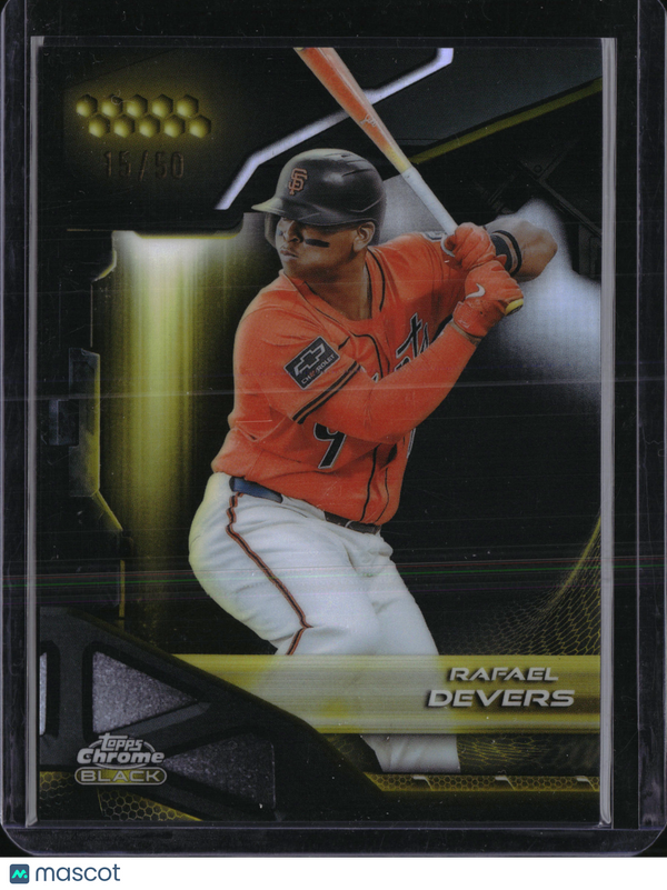 2026 Topps Chrome Black Rafael Devers #179 Gold /50