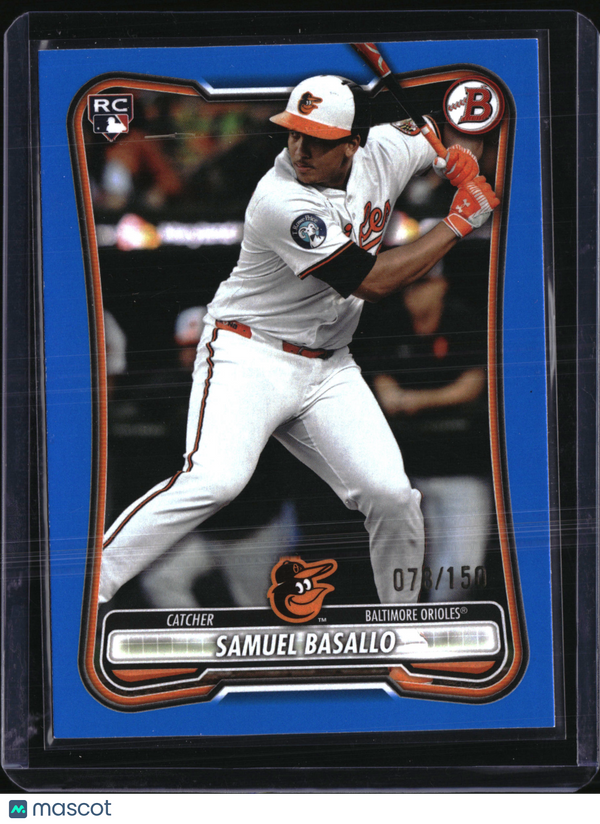 2026 Bowman Samuel Basallo #93 Blue /150 RC