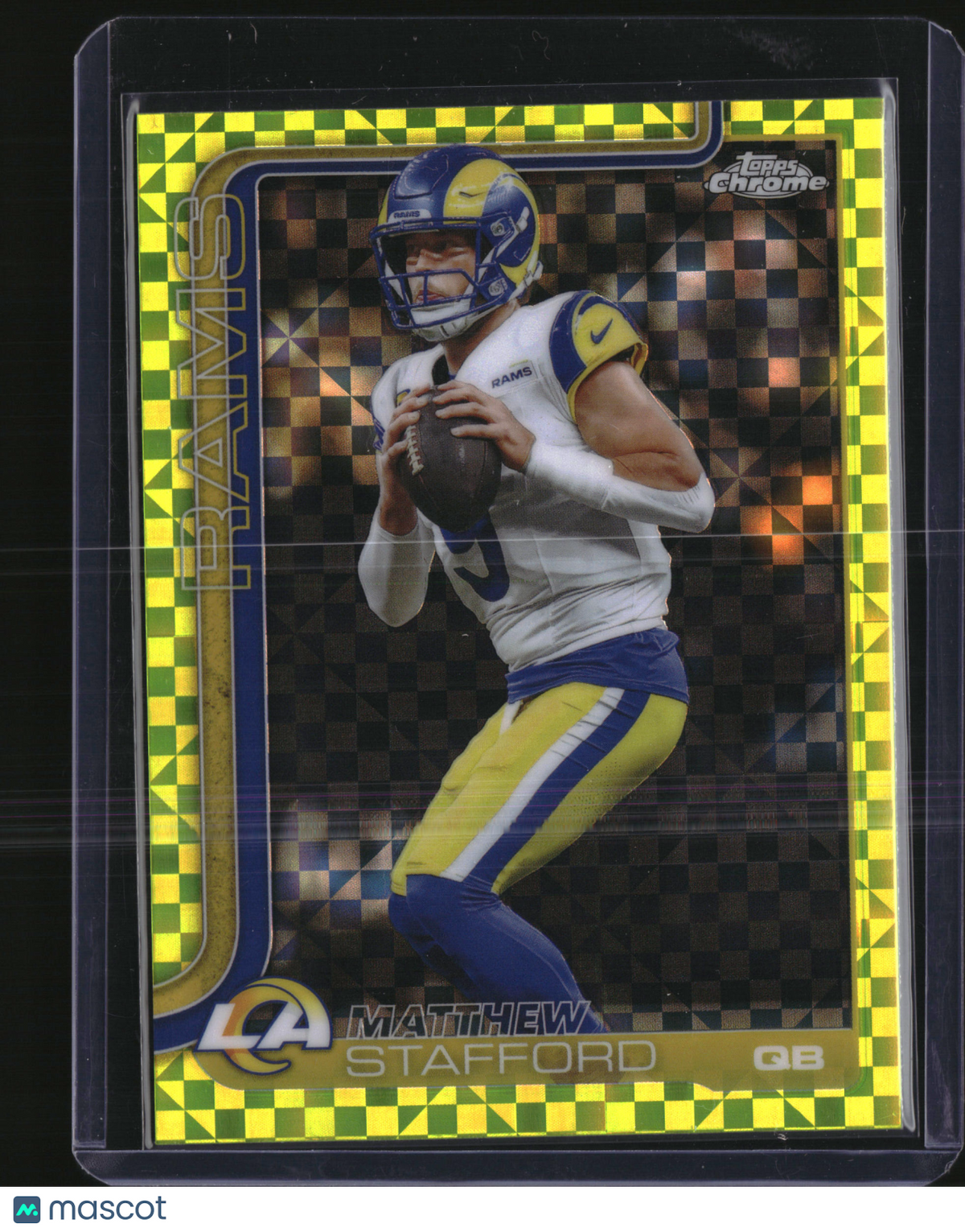 2025 Topps Chrome Matthew Stafford #169 Green X-fracator