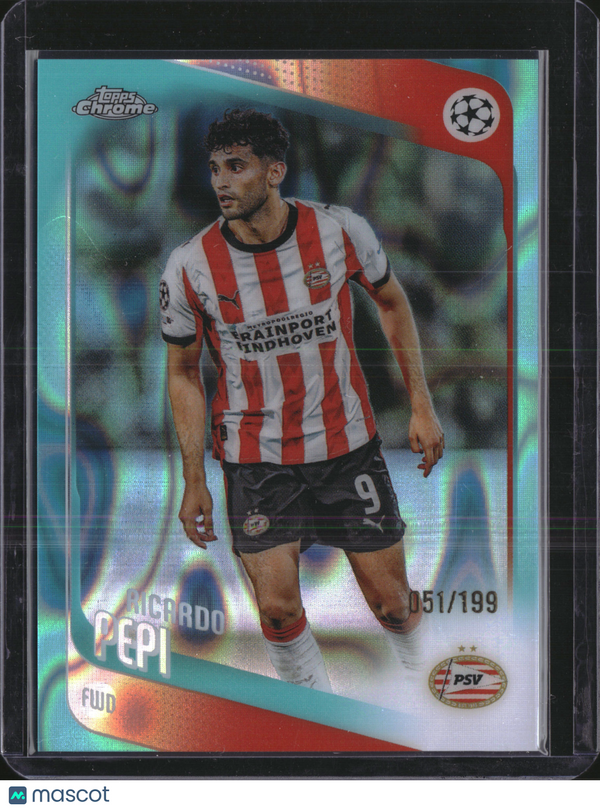 Topps 2026 Topps Chrome UCL Ricardo Pepi #106 PSV Eindhoven /199