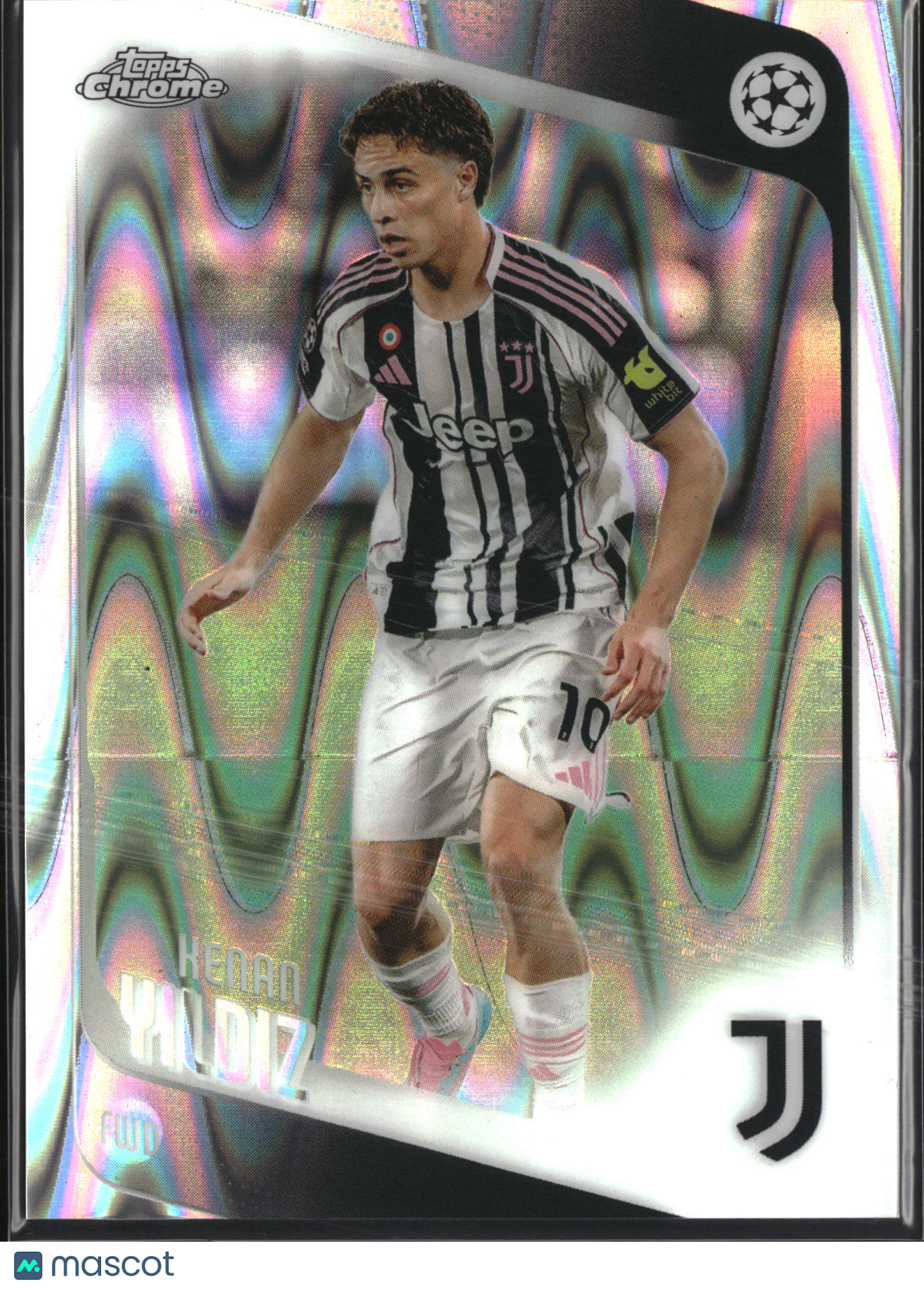 2026 Topps Chrome UEFA Club Competitions Kenan Yıldız #147 RayWave