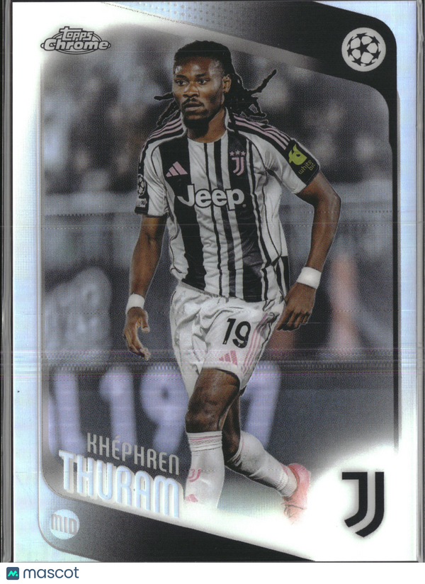 2026 Topps Chrome UEFA Champions League Khéphren Thuram #71 Refractor