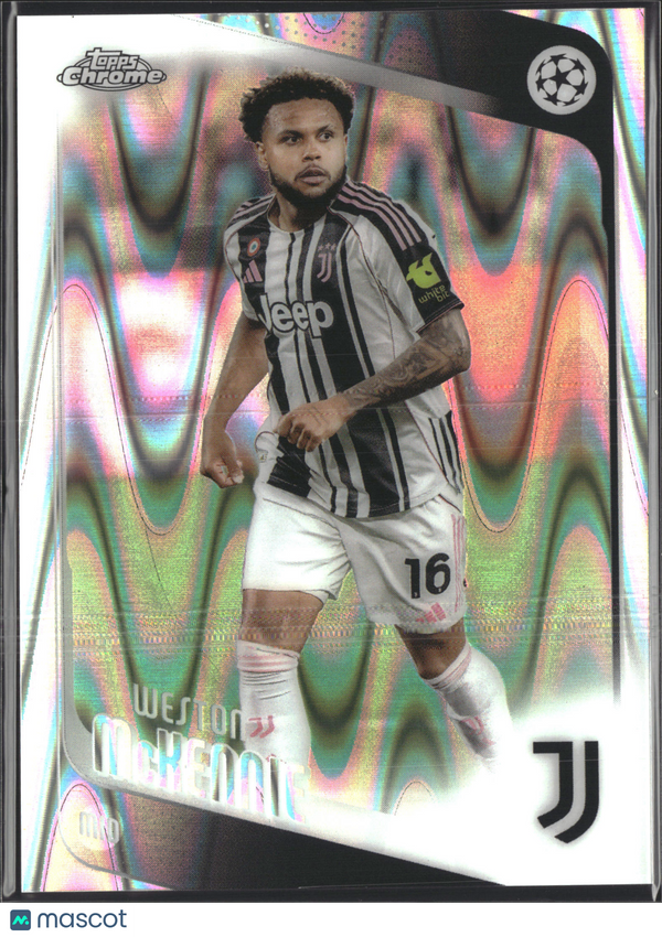 2026 Topps Chrome Weston McKennie #15 RayWave