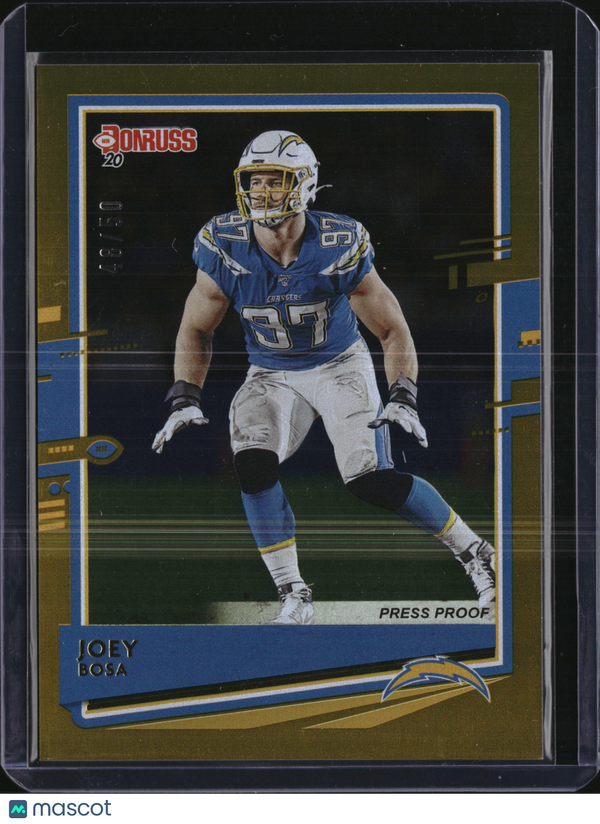 2020 Donruss Joey Bosa #136 Press Proof Gold /50