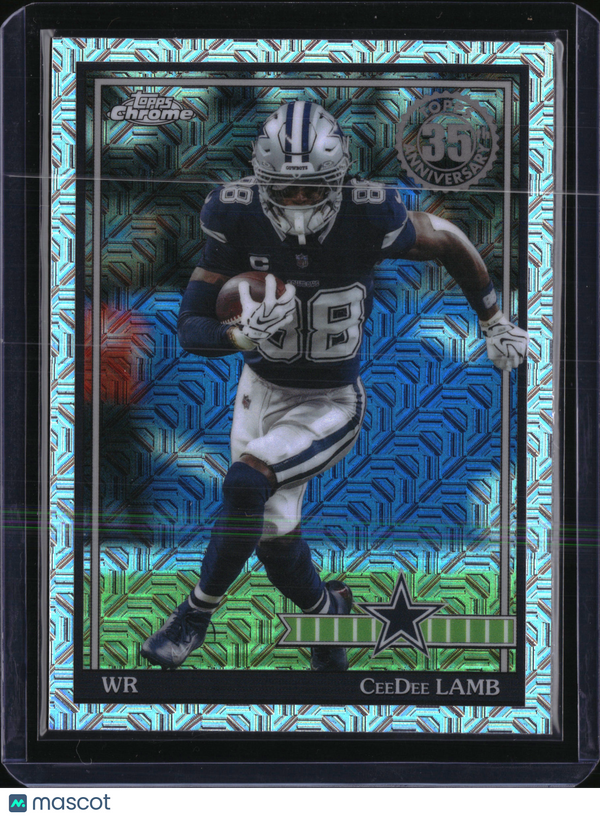 2026 Topps Football CeeDee Lamb #91TC-29 1991 Chrome Silver Pack Cowboys