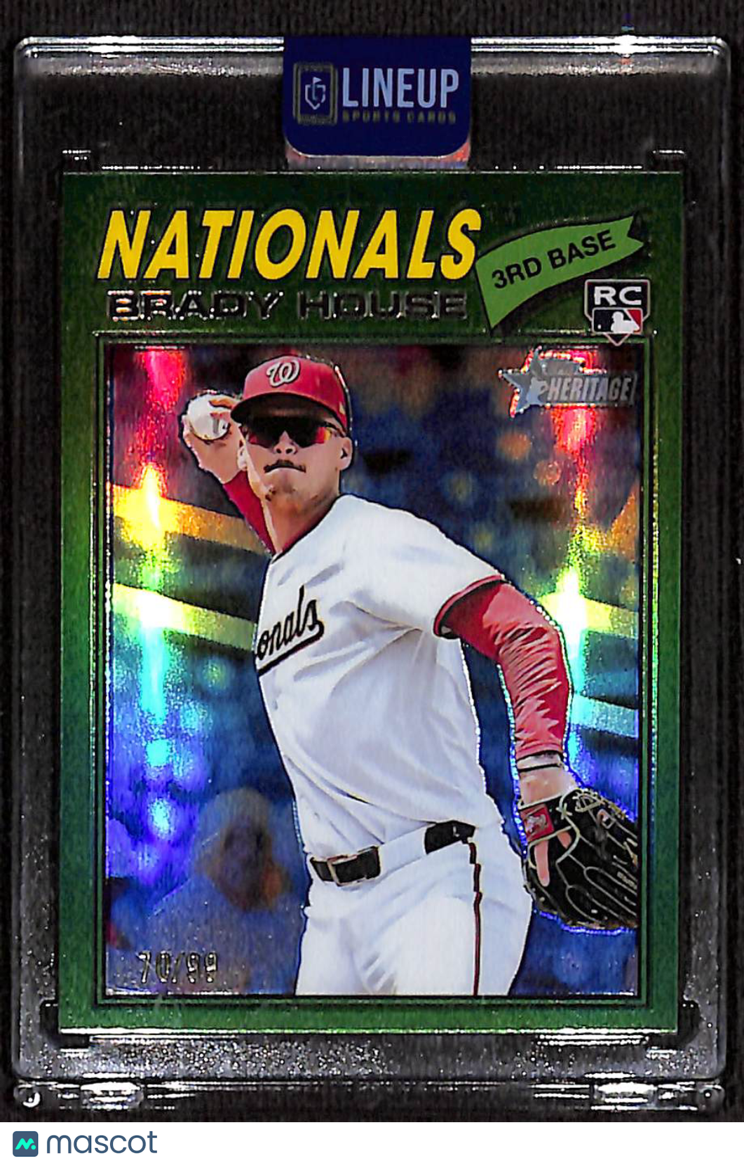 2026 Topps Heritage Brady House #153 Green Refractor /99 RC
