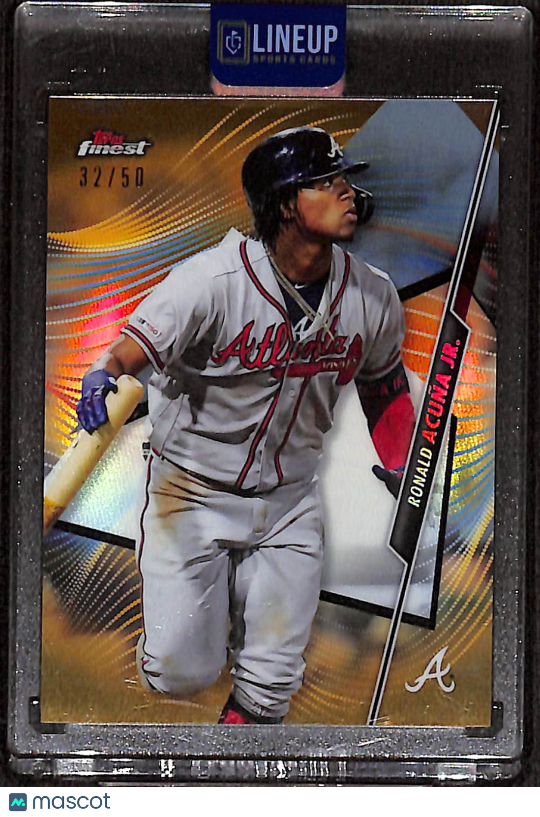 2020 Topps Finest Ronald Acuña Jr. #25 Gold Refractor /50