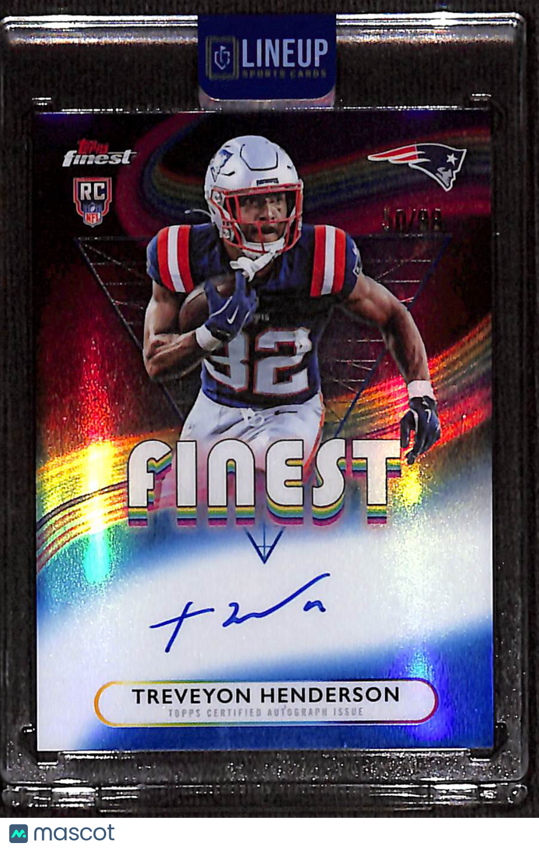 2025 Topps Finest TreVeyon Henderson #RFA-TVH /99 RC