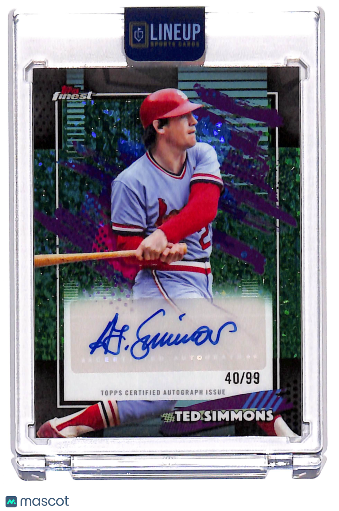 2026 Topps Finest Ted Simmons #FMA-TS /99