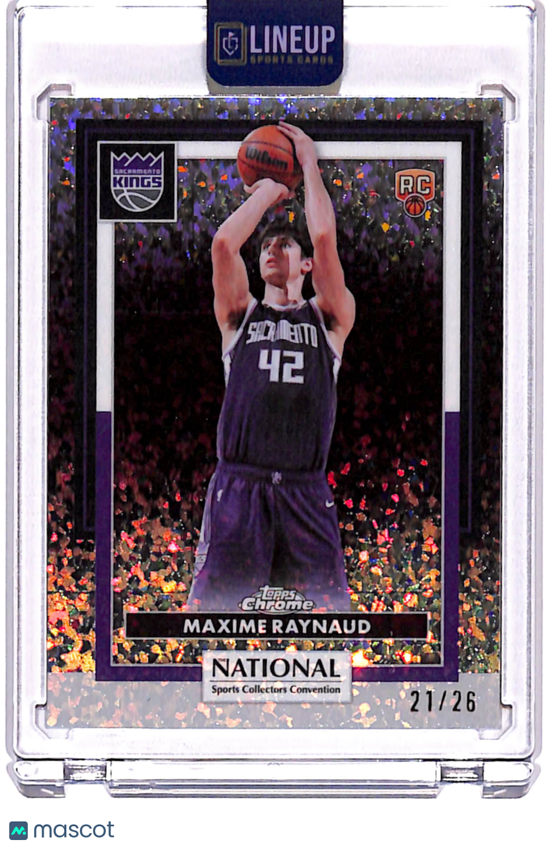 2026 Topps Chrome National Maxime Raynaud #NBA-50 /26 RC