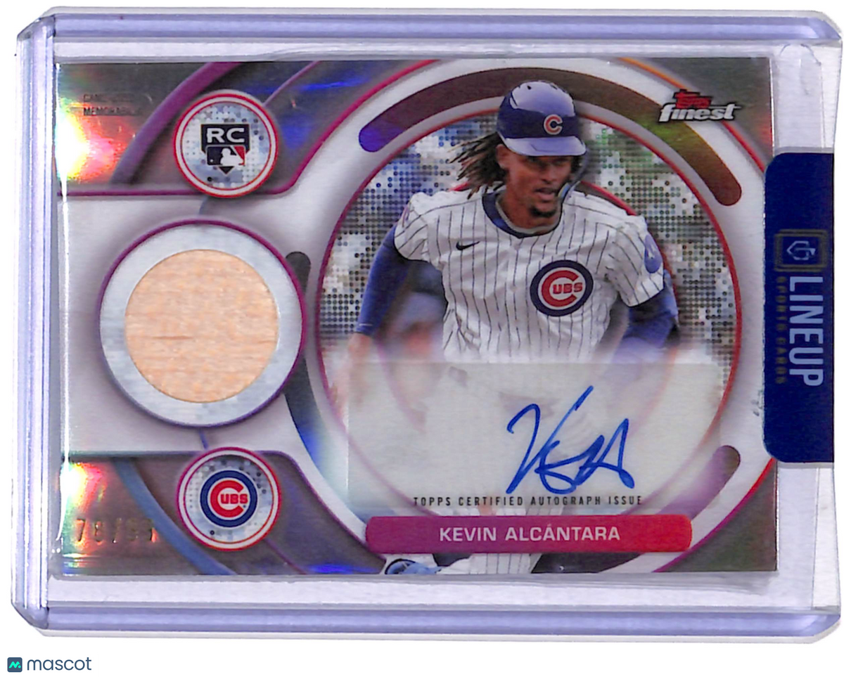 2025 Topps Finest Kevin Alcántara #RAJR-KA RC Rookie Autograph Relic