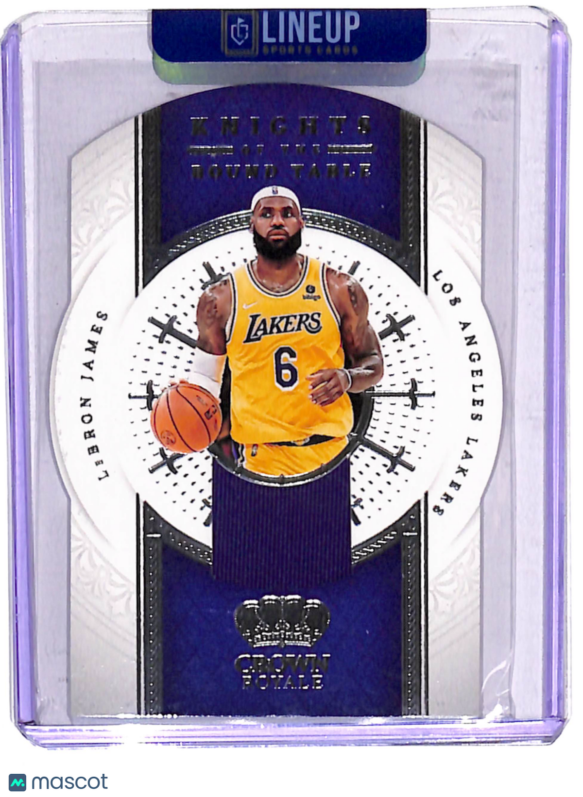2022 Panini Crown Royale Knights of the Round Table LeBron James #KR-LBJ Game-Worn Material Memorabilia
