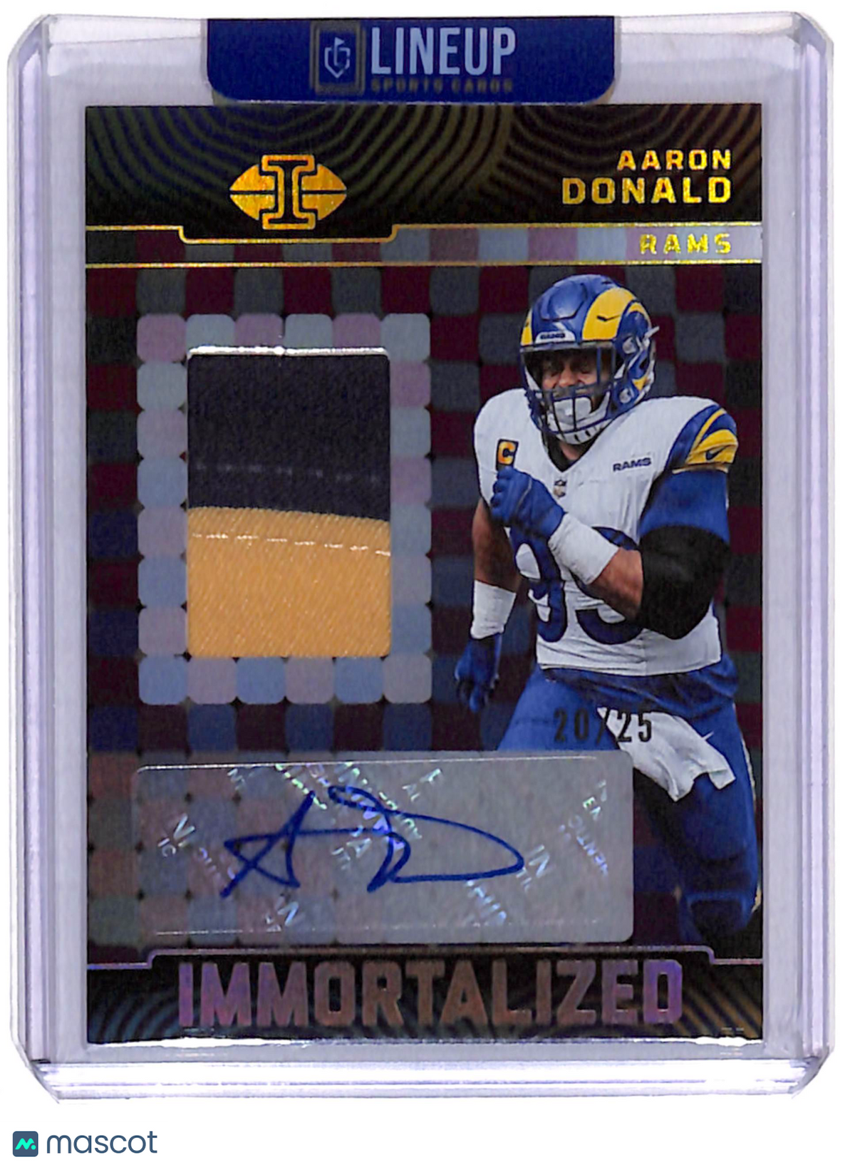 2024 Panini Illusions Aaron Donald #IJA-ADD /25 Patch Memorabilia