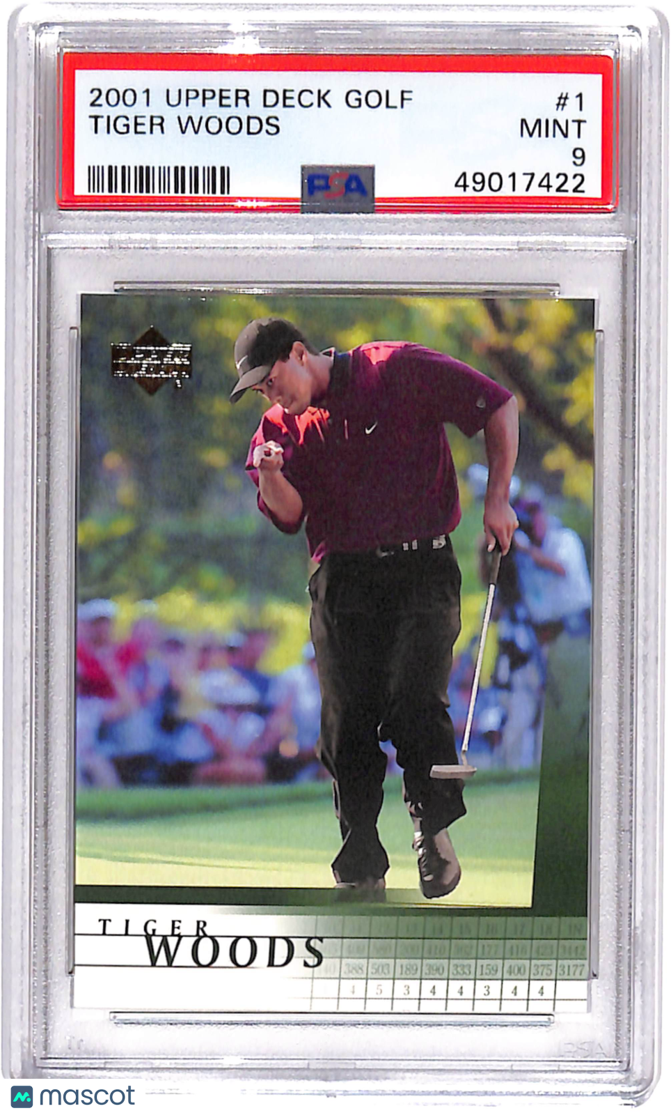 PSA 9 2001 Upper Deck Golf Tiger Woods #1