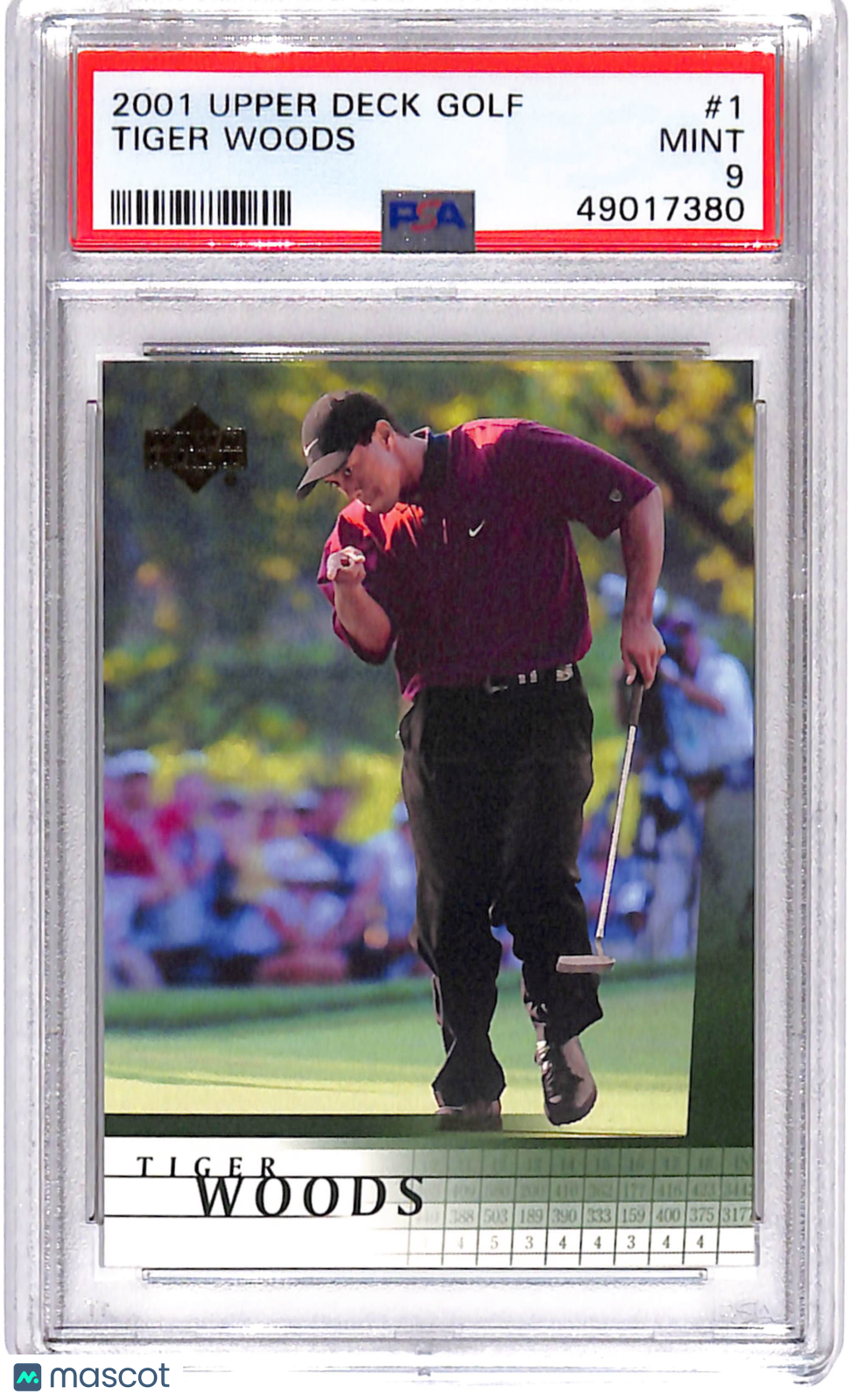 PSA 9 2001 Upper Deck Golf Tiger Woods #1