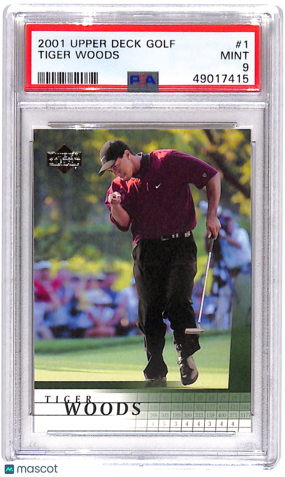 PSA 9 2001 Upper Deck Golf Tiger Woods #1