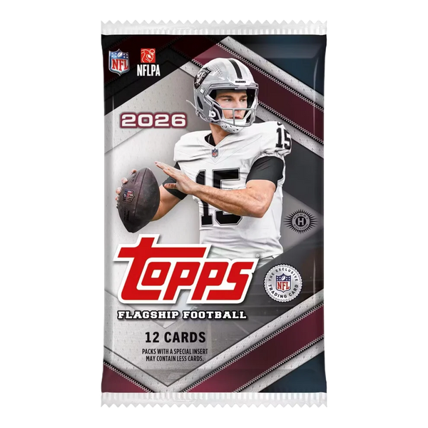 2026 Topps Flagship Football Factory Sealed Hobby Pack
