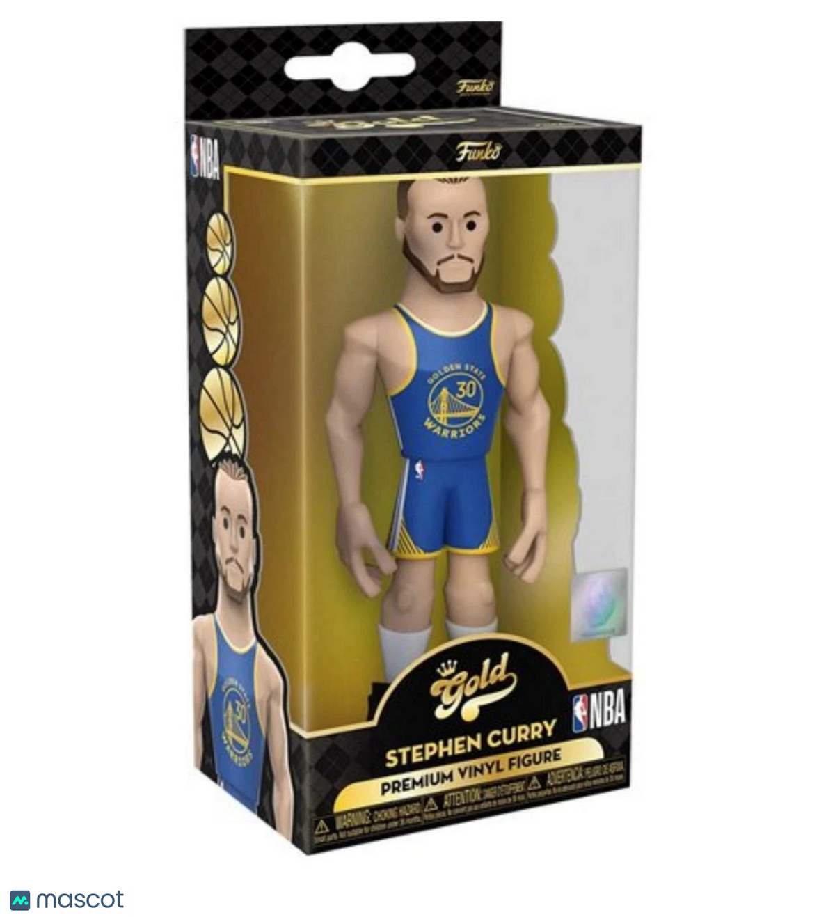 Funko Vinyl Gold 5" Stephen Curry Golden State Warriors NBA Premium Vinyl Figure
