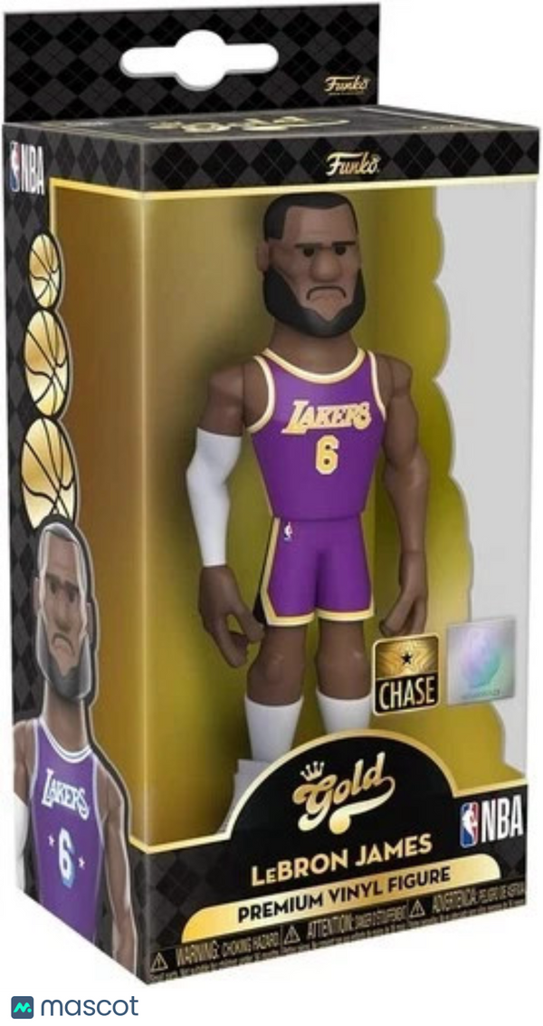 Funko Vinyl Gold 5" LeBron James Los Angeles Lakers Premium Vinyl Figure CHASE