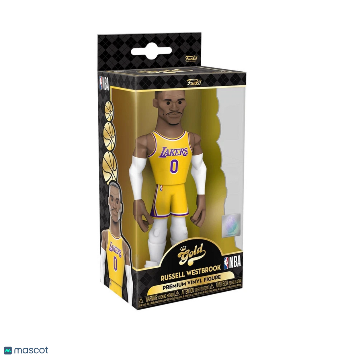 Funko Vinyl Gold 5" Russell Westbrook Los Angeles Lakers NBA Premium Vinyl Figur