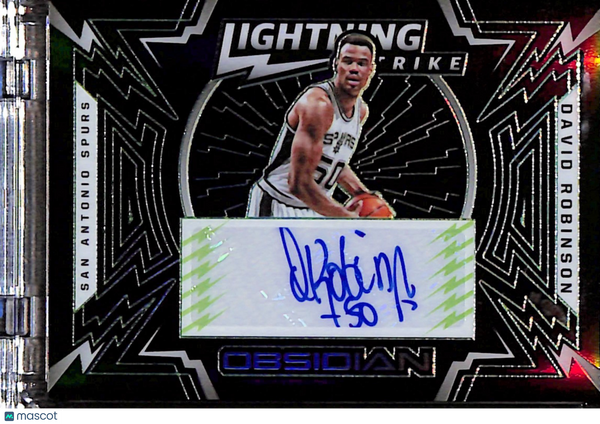 PANINI LIGHTNING SRIKE DAVID ROBINSON #LS-DRB AUTO NUMBERED /25