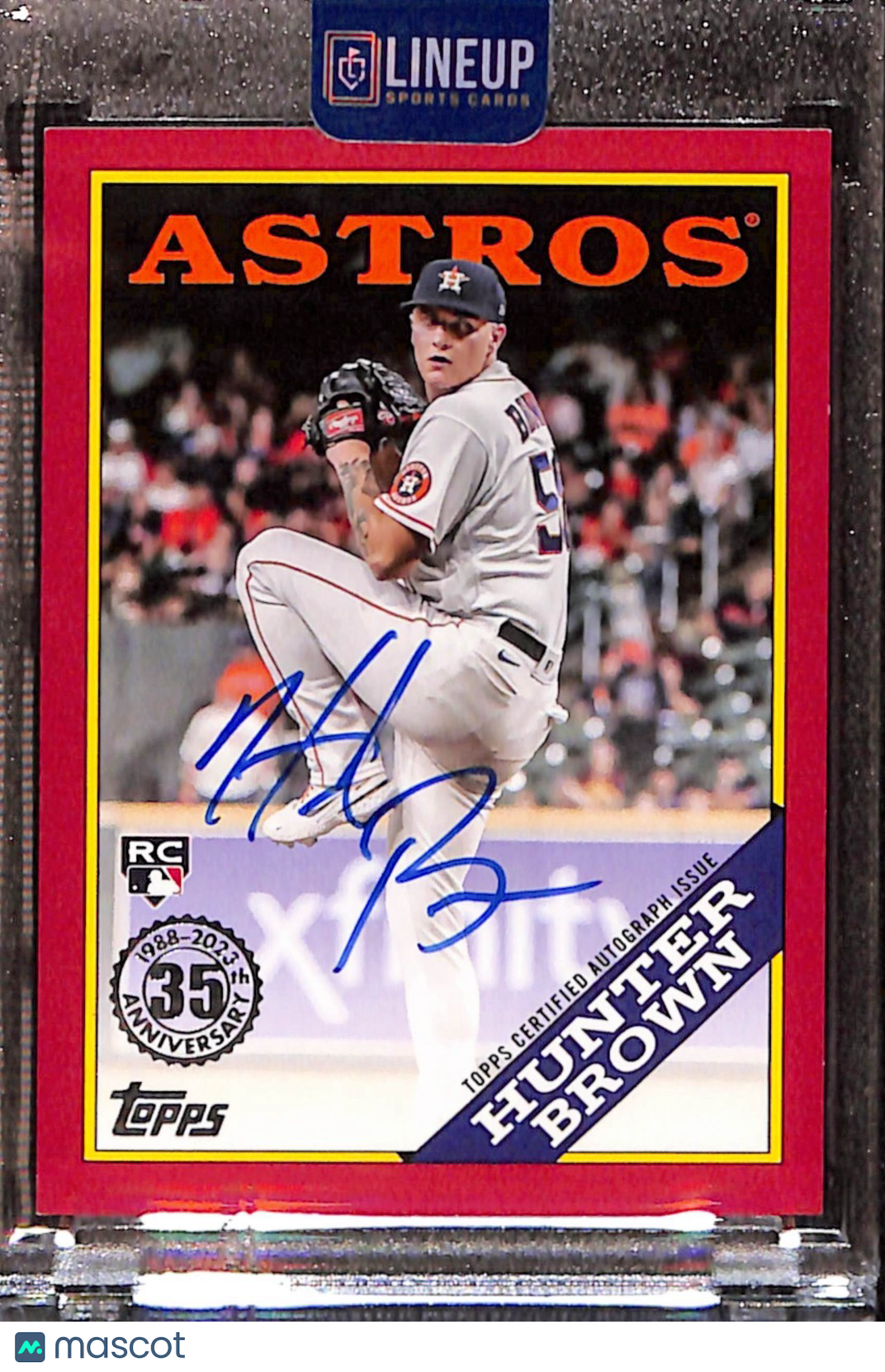 2023 TOPPS 1988 TOPPS 35TH ANNIVERSARY HUNTER BROWN #88BA-HB NUMBERED /25 AUTO